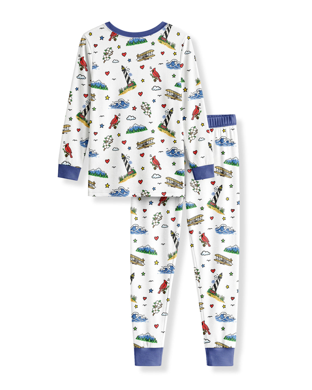 Someone in North Carolina Loves Me Bamboo Two Piece Long Sleeve Pajama Set