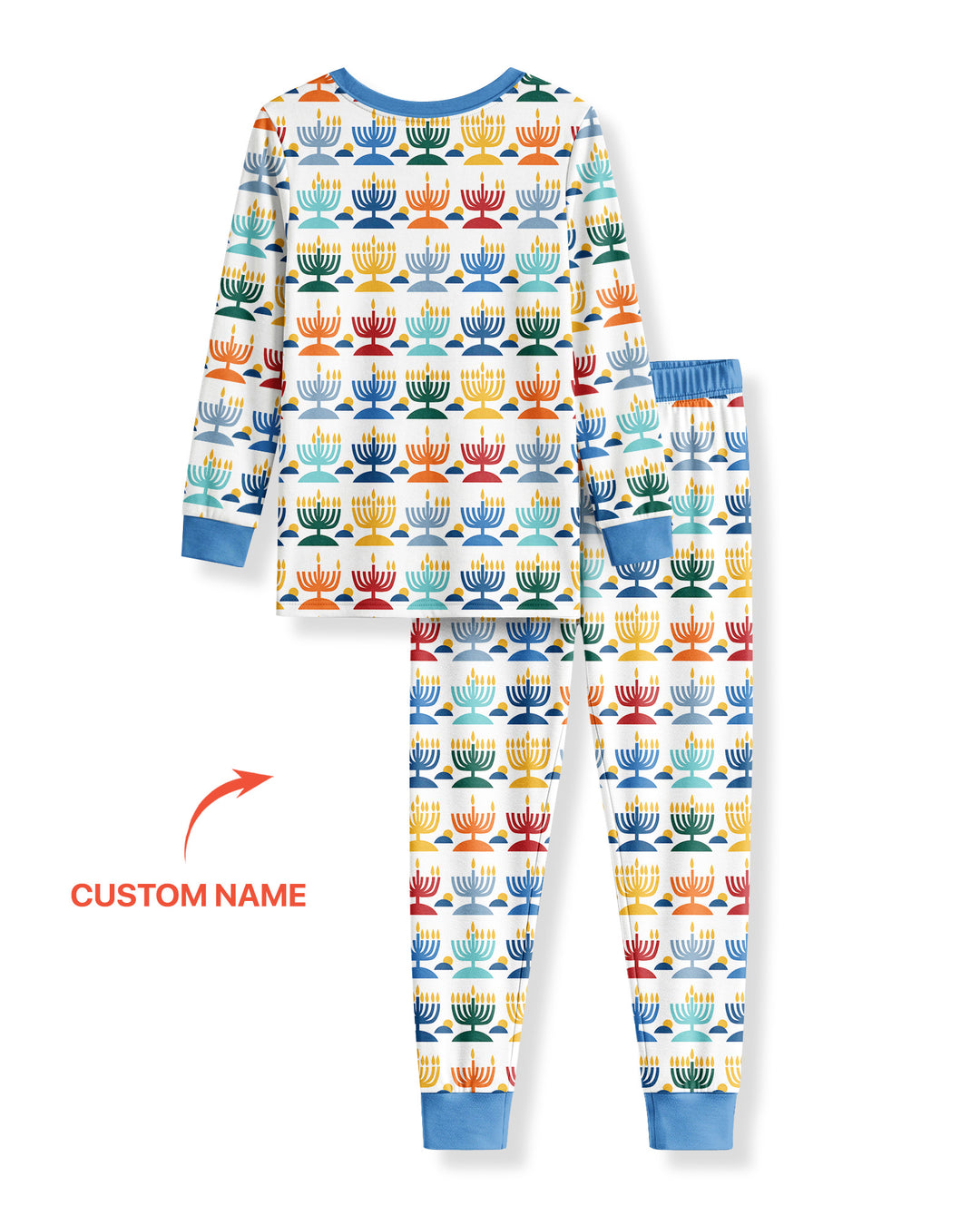 Let's Get Lit Hanukkah Bamboo Two Piece Long Sleeve Pajama Set