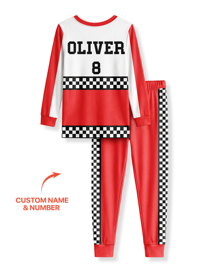 Born To Race Bamboo Two Piece Long Sleeve Pajama Set