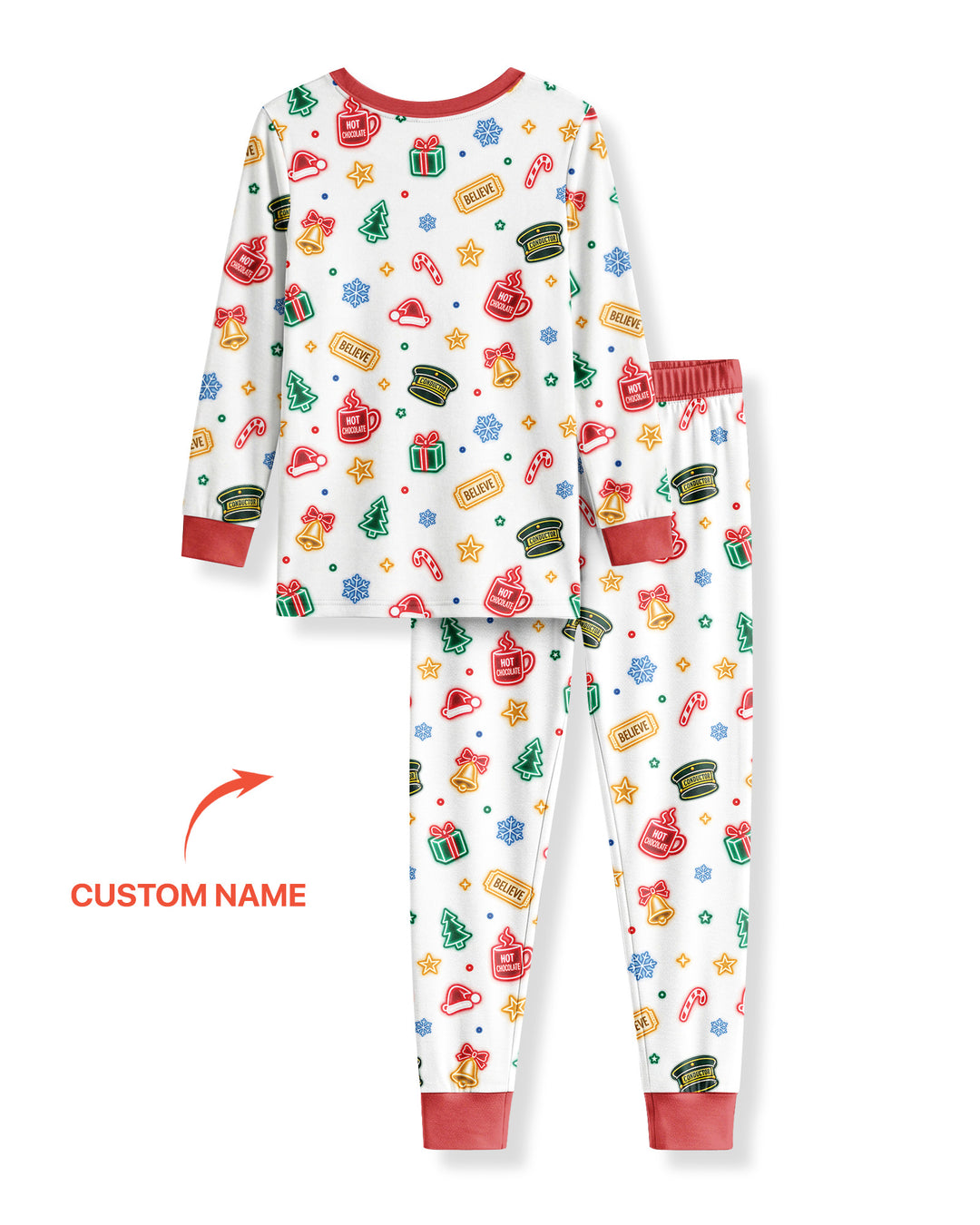 Christmas Spirit Express Bamboo Two Piece Long Sleeve Pajama Set