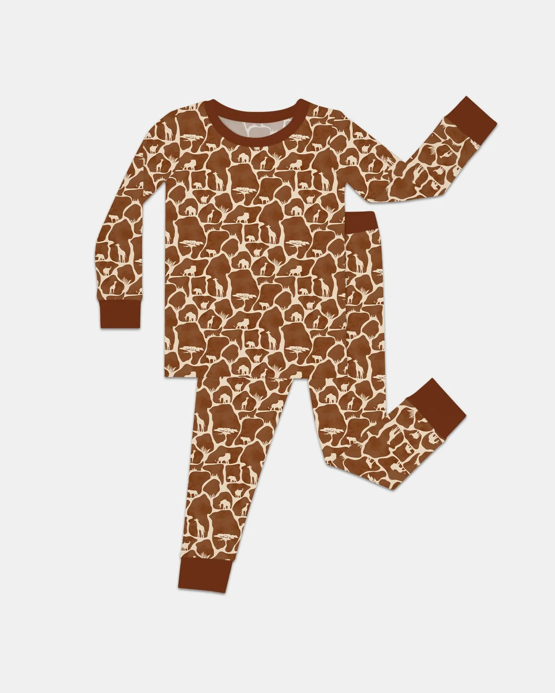 Wild Kingdom Bamboo Two Piece Long Sleeve Pajama Set