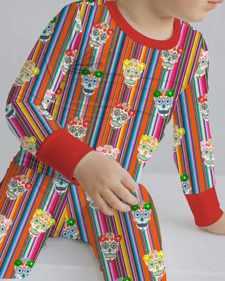 Cinco De Mayo Sparkle Two Piece Long Sleeve Pajama Set