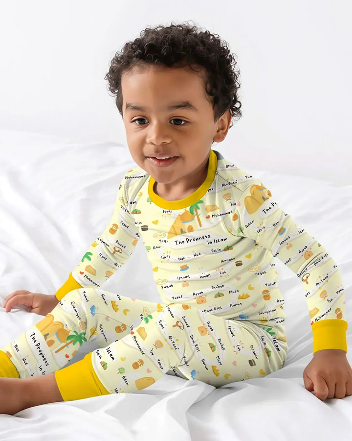 The Prophets in Islam Bamboo Two Piece Long Sleeve Pajama Set