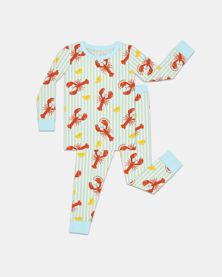 Crawfish Pinch Bamboo Two Piece Long Sleeve Pajama Set