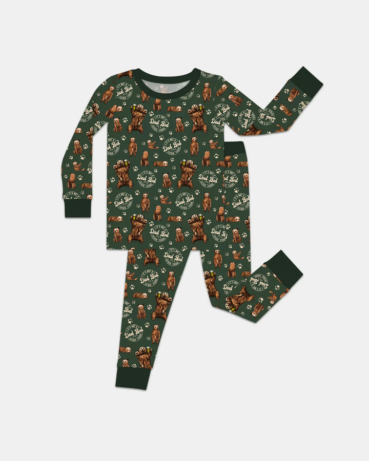 Daddy Bear It's Not A Dad Bod Bamboo Two Piece Long Sleeve Pajama Set