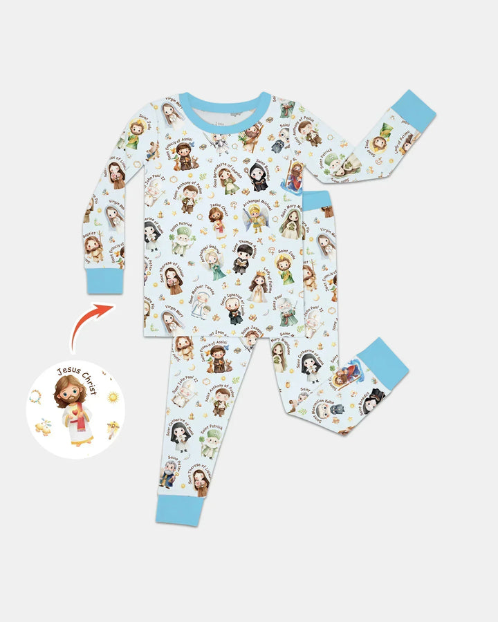 Little Saints Bamboo Two Piece Long Sleeve Pajama Set