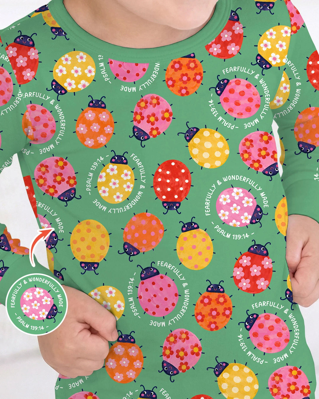 Template Bamboo Two Piece Long Sleeve Pyjamas Set