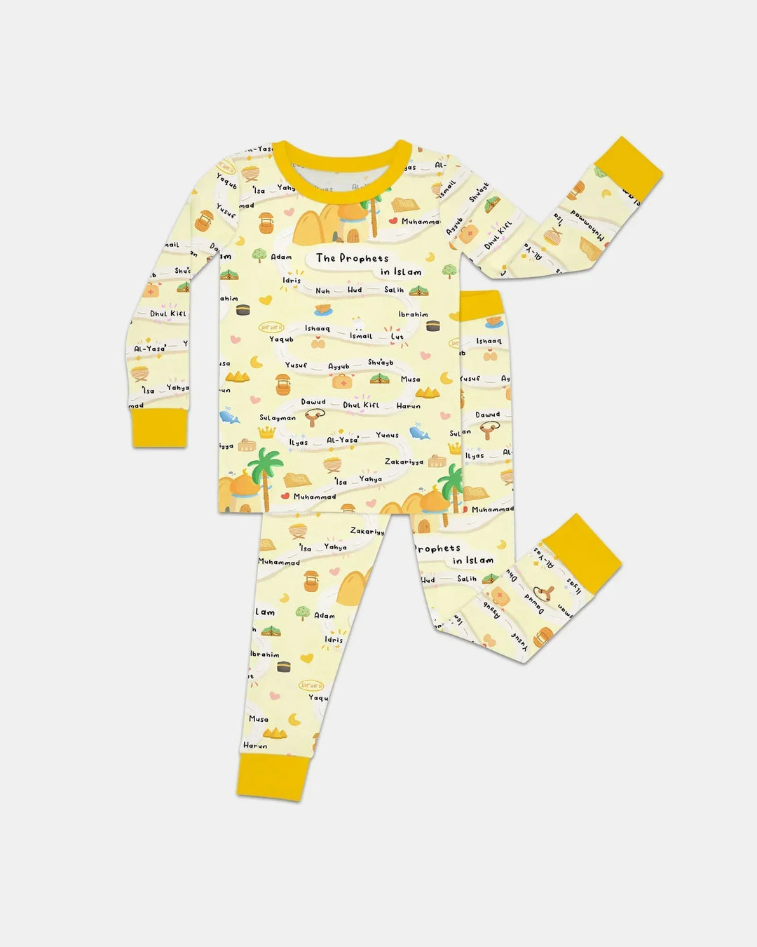 The Prophets in Islam Bamboo Two Piece Long Sleeve Pajama Set