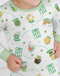 St Patrick's Day God Says I Am Bamboo Two Piece Long Sleeve Pajama Set