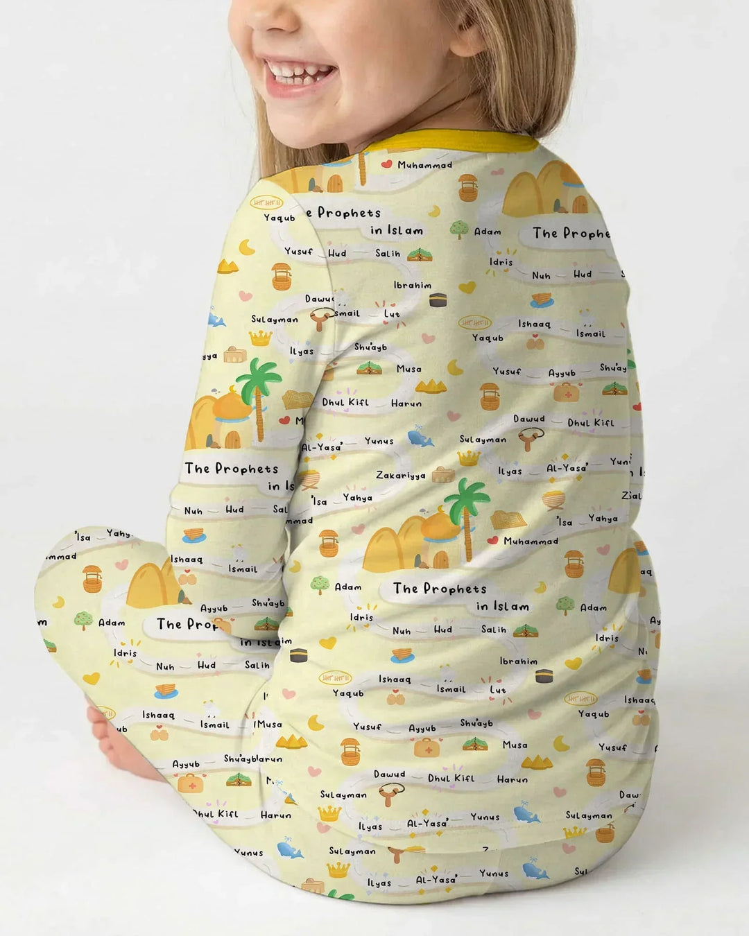 The Prophets in Islam Bamboo Two Piece Long Sleeve Pajama Set