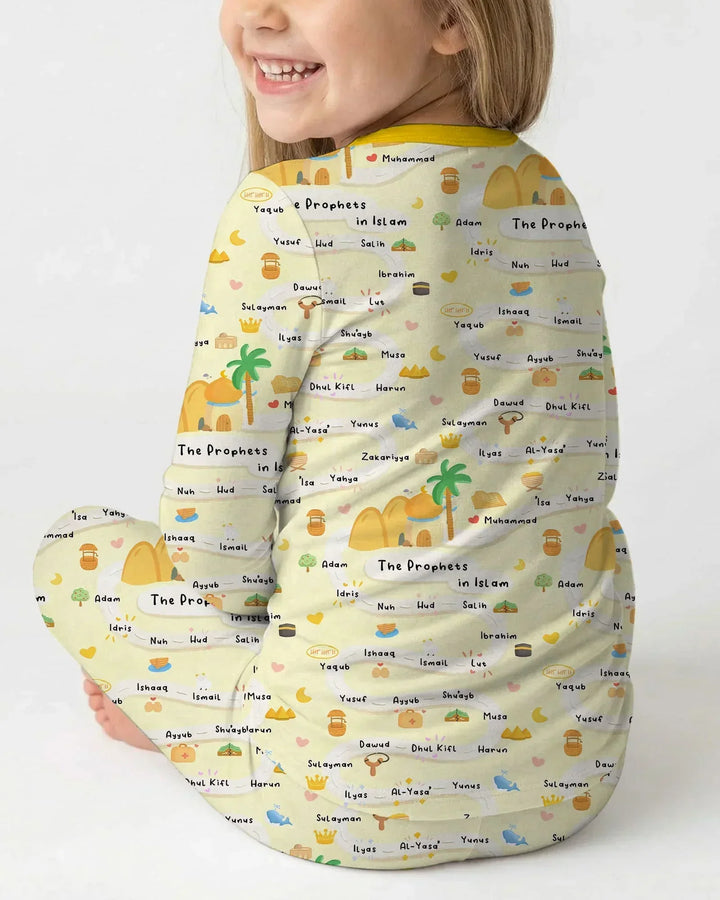 The Prophets in Islam Bamboo Two Piece Long Sleeve Pajama Set