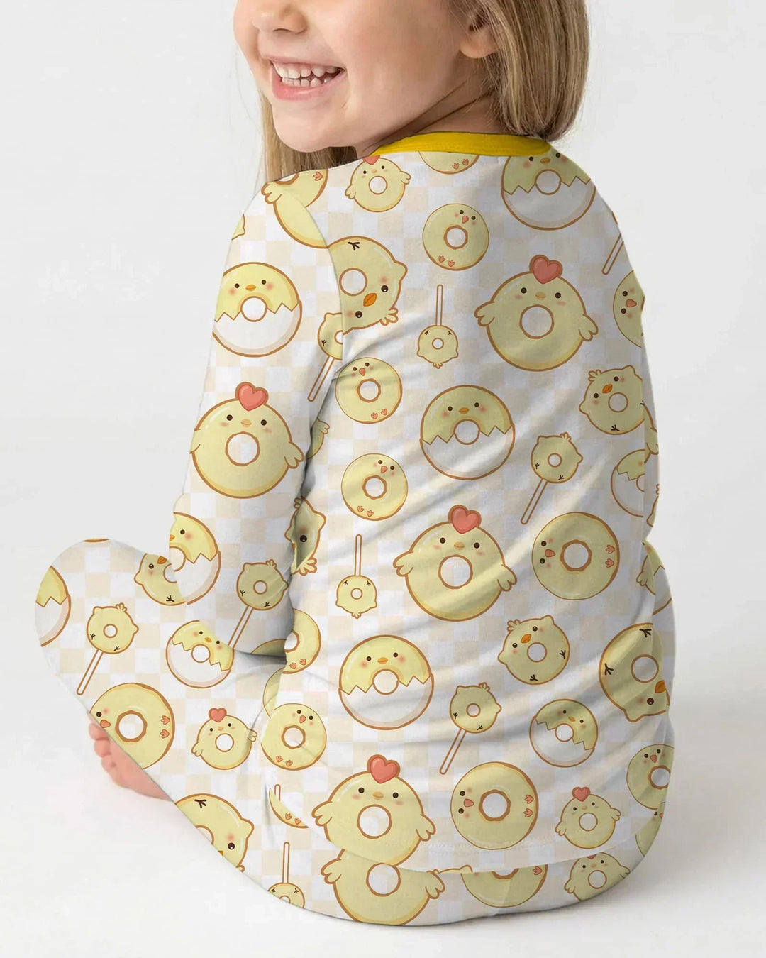Easter Donuts Bamboo Two Piece Long Sleeve Pajama Set