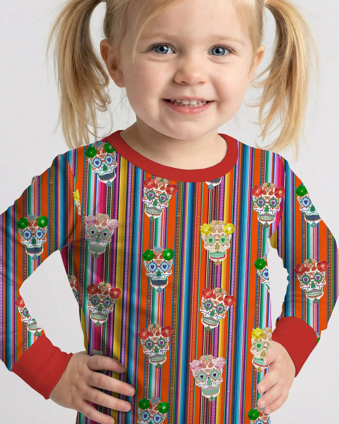 Cinco De Mayo Sparkle Two Piece Long Sleeve Pajama Set