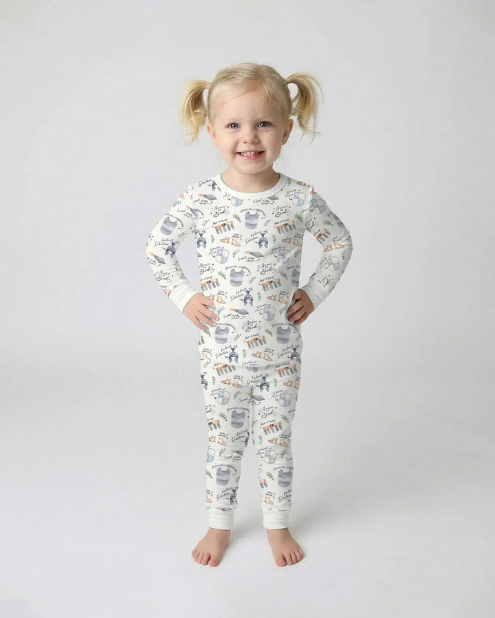 Ephesians 6:10-18 Armor of God Bamboo Two Piece Long Sleeve Pajama Set