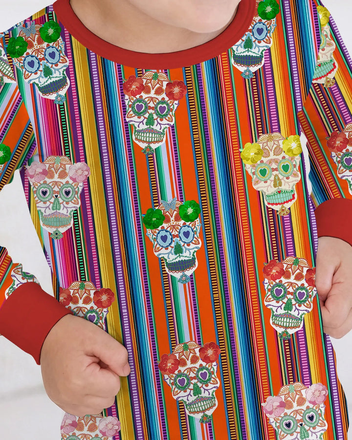 Cinco De Mayo Sparkle Two Piece Long Sleeve Pajama Set