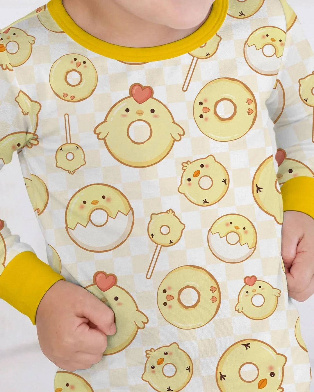 Easter Donuts Bamboo Two Piece Long Sleeve Pajama Set