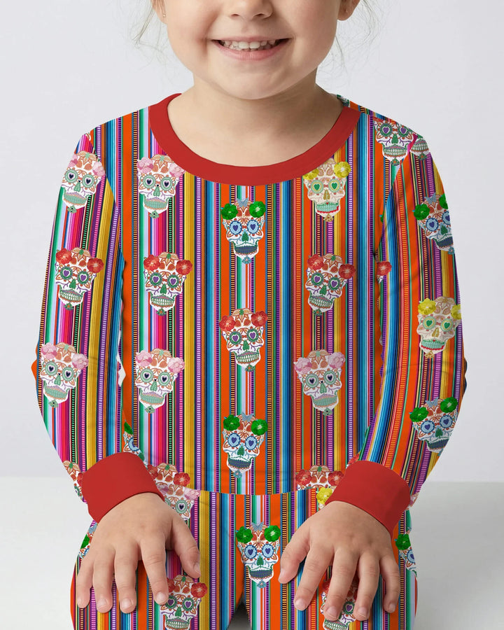 Cinco De Mayo Sparkle Two Piece Long Sleeve Pajama Set