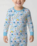 Baseball Crew Bamboo Two Piece Long Sleeve Pajama Set