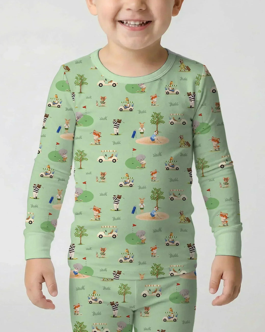 Let's Golf Bamboo Two Piece Long Sleeve Pajama Set