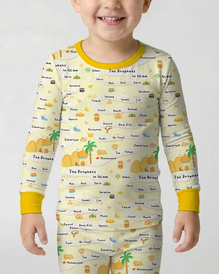 The Prophets in Islam Bamboo Two Piece Long Sleeve Pajama Set