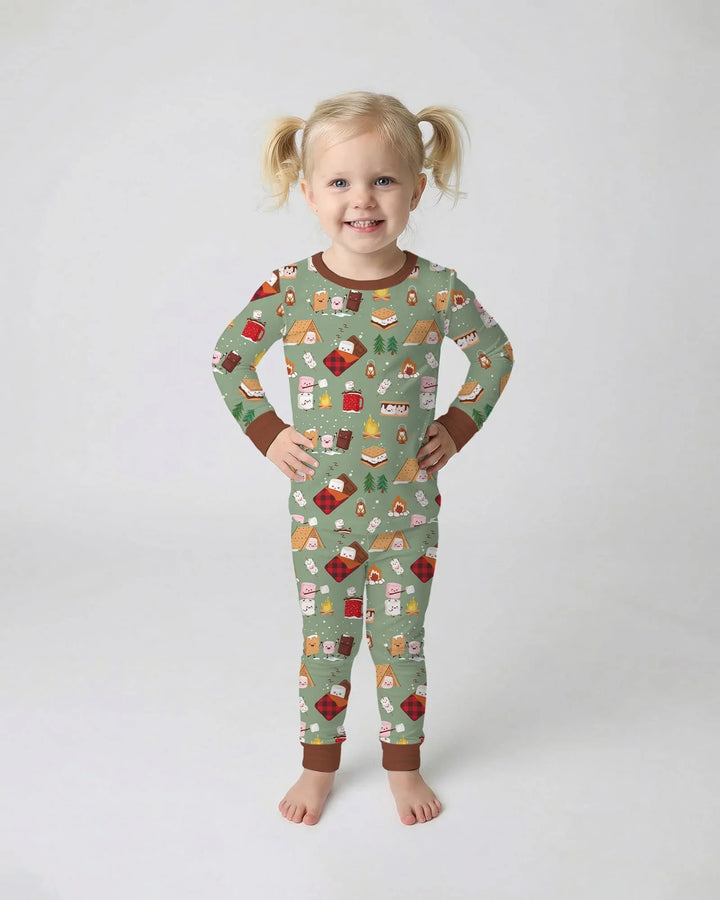 Campfire Bamboo Two Piece Long Sleeve Pajama Set
