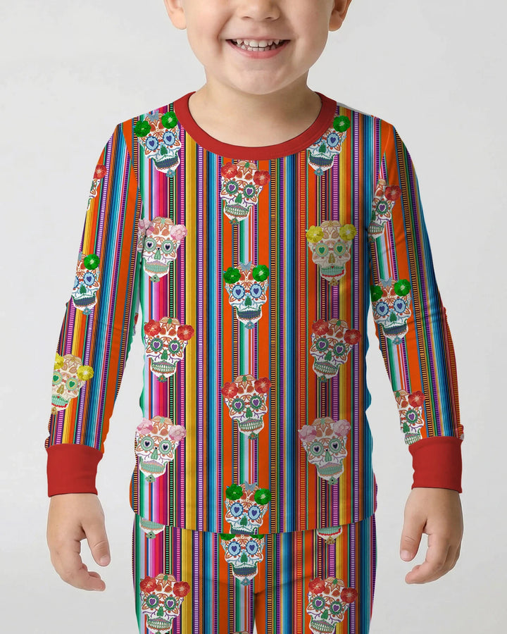 Cinco De Mayo Sparkle Two Piece Long Sleeve Pajama Set