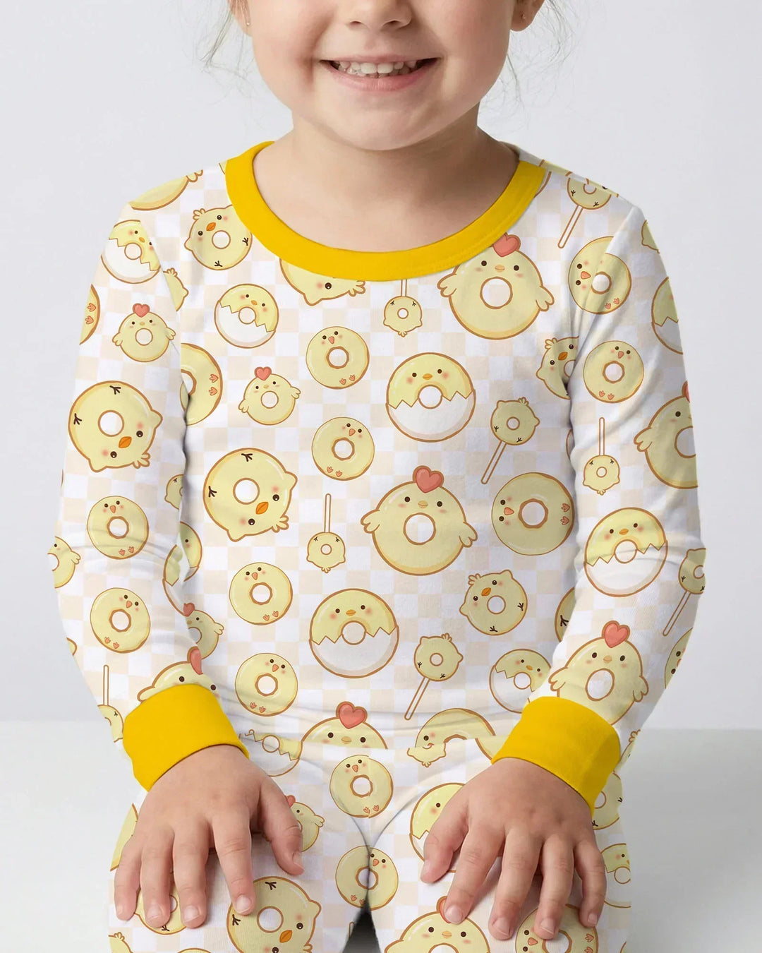 Easter Donuts Bamboo Two Piece Long Sleeve Pajama Set