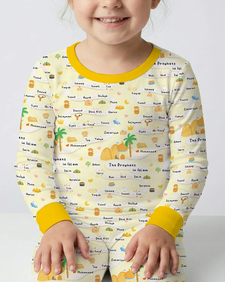 The Prophets in Islam Bamboo Two Piece Long Sleeve Pajama Set
