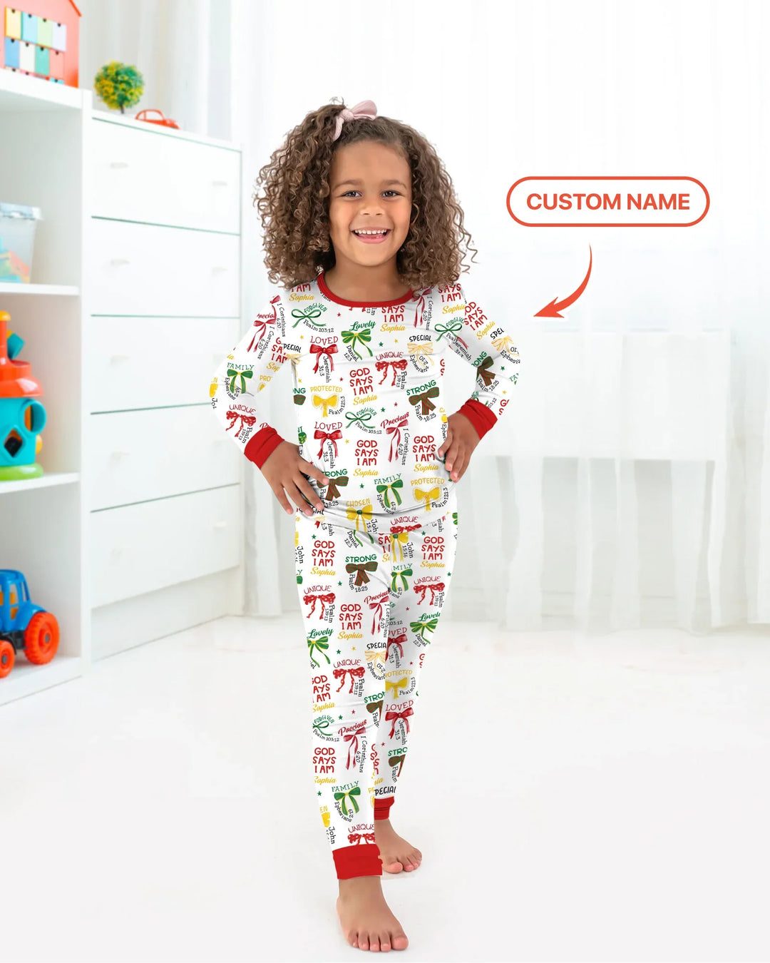 Juneteenth God Says I AM Bamboo Two Piece Long Sleeve Pajama Set