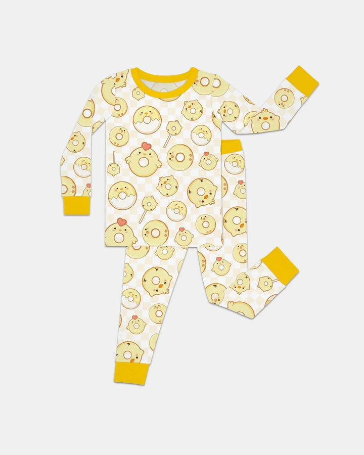 Easter Donuts Bamboo Two Piece Long Sleeve Pajama Set