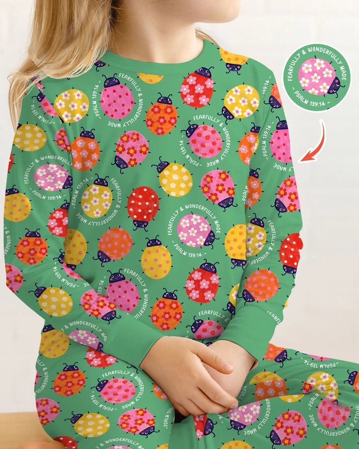 Template Bamboo Two Piece Long Sleeve Pyjamas Set
