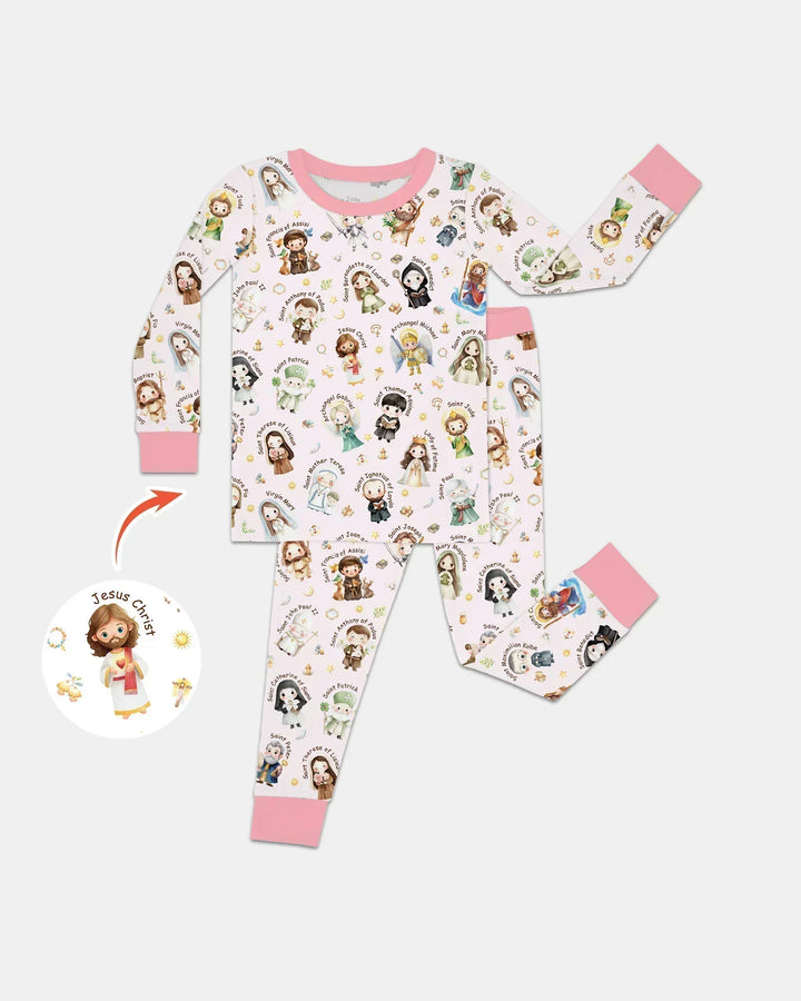 Little Saints Bamboo Two Piece Long Sleeve Pajama Set