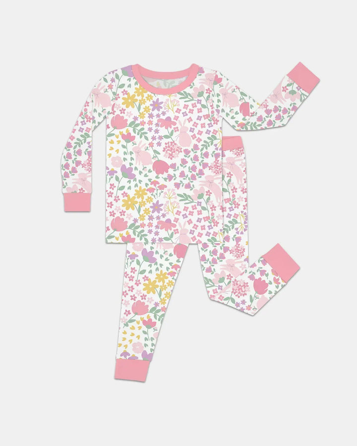 Spring Garden Bamboo Two Piece Long Sleeve Pajama Set