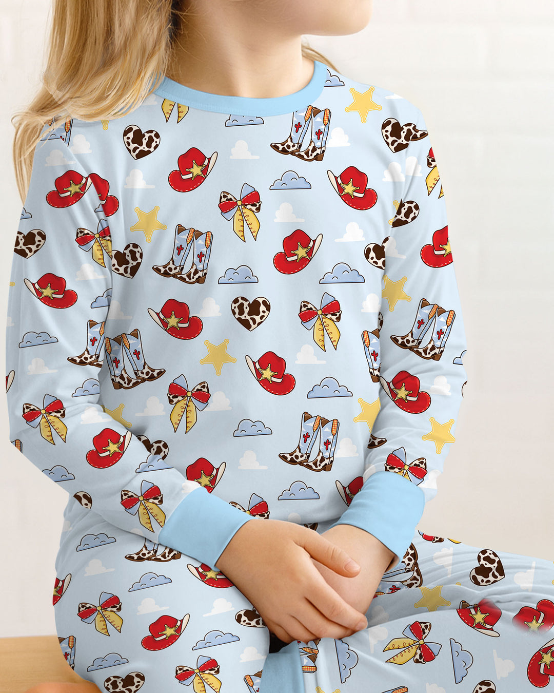 Template Bamboo Two Piece Long Sleeve Pyjamas Set