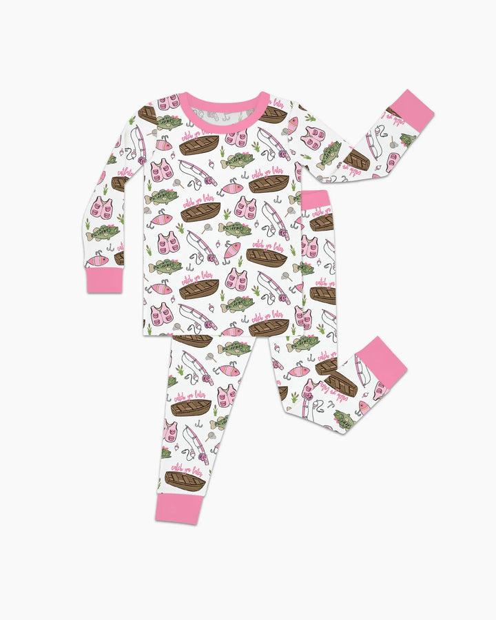 Catch Ya Later Bamboo Two Piece Long Sleeve Pajama Set
