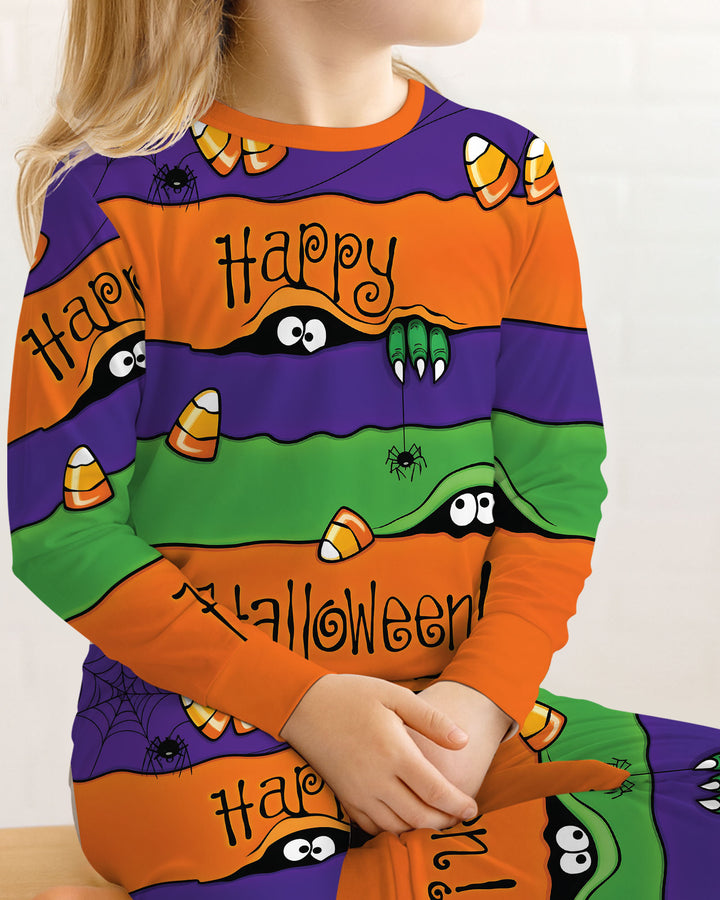 Happy Halloween Bamboo Two Piece Long Sleeve Pajama Set