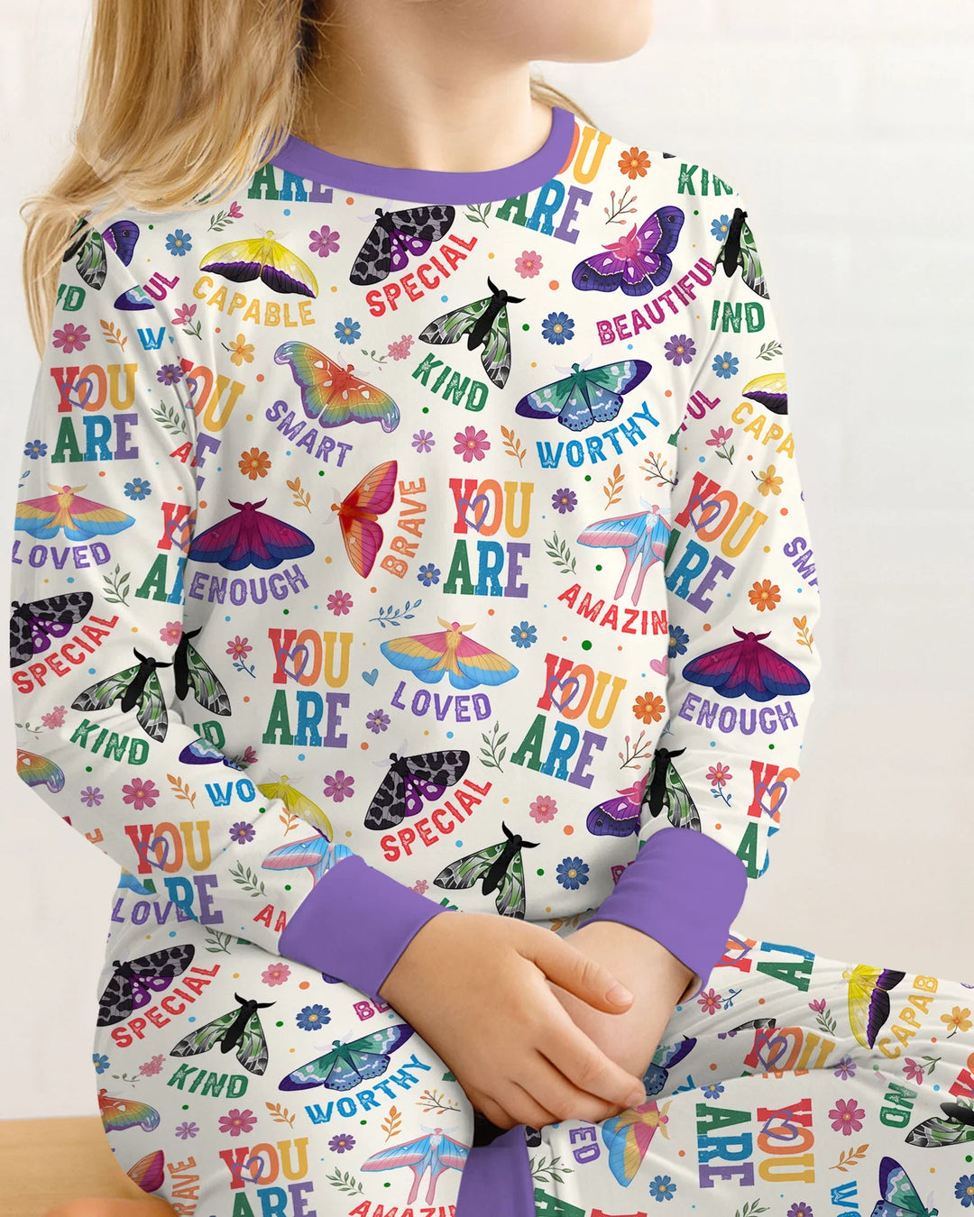 Proud Wings Family Matching Bamboo Two Piece Long Sleeve Pajama Set