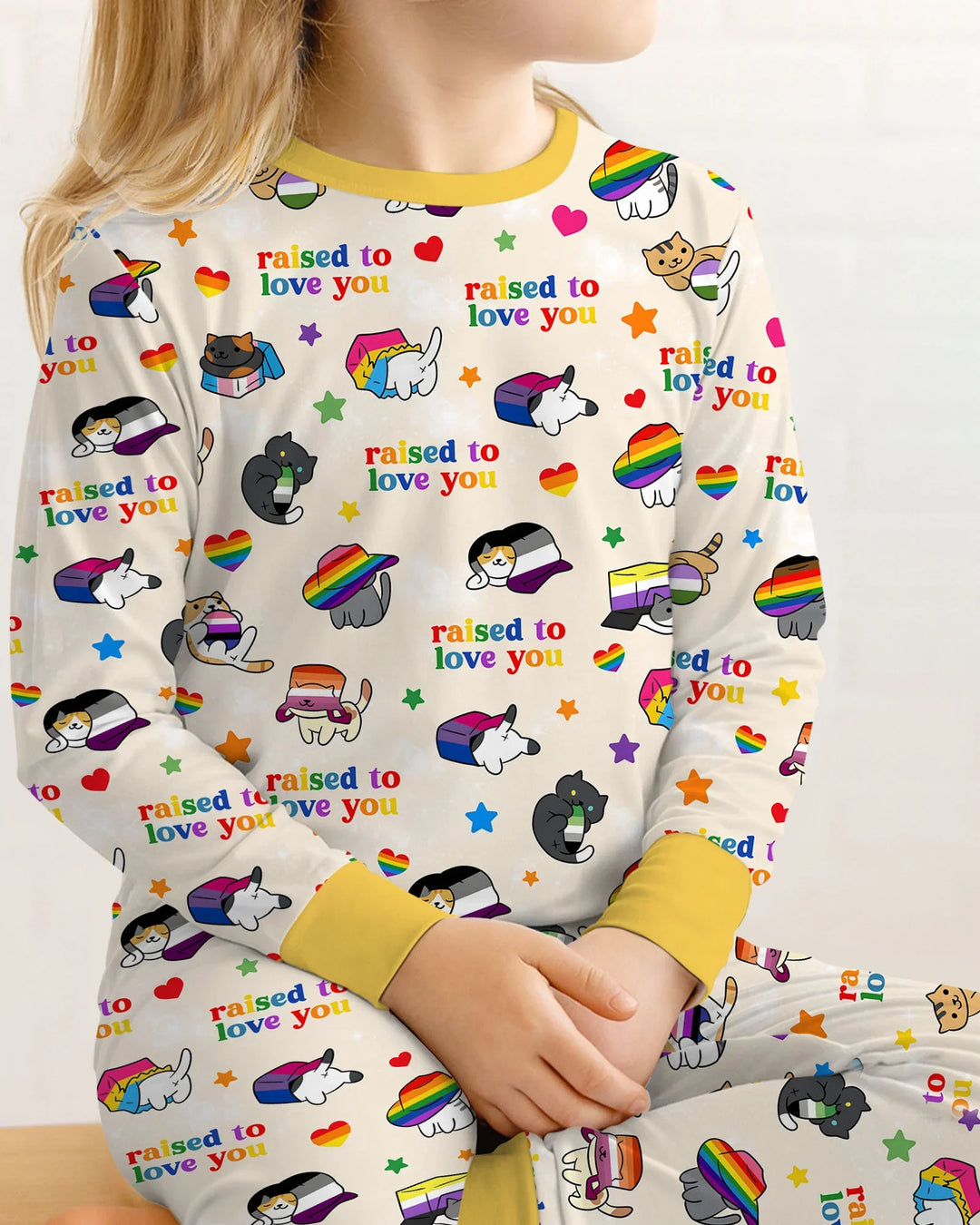 Rainbow Paws Family Matching Bamboo Two Piece Long Sleeve Pajama Set