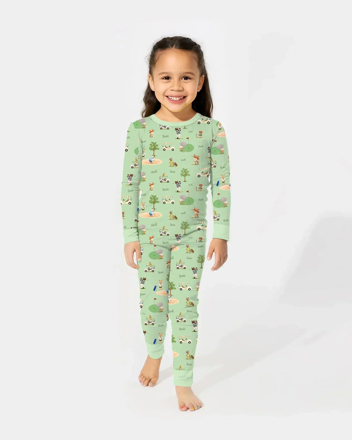Let's Golf Bamboo Two Piece Long Sleeve Pajama Set