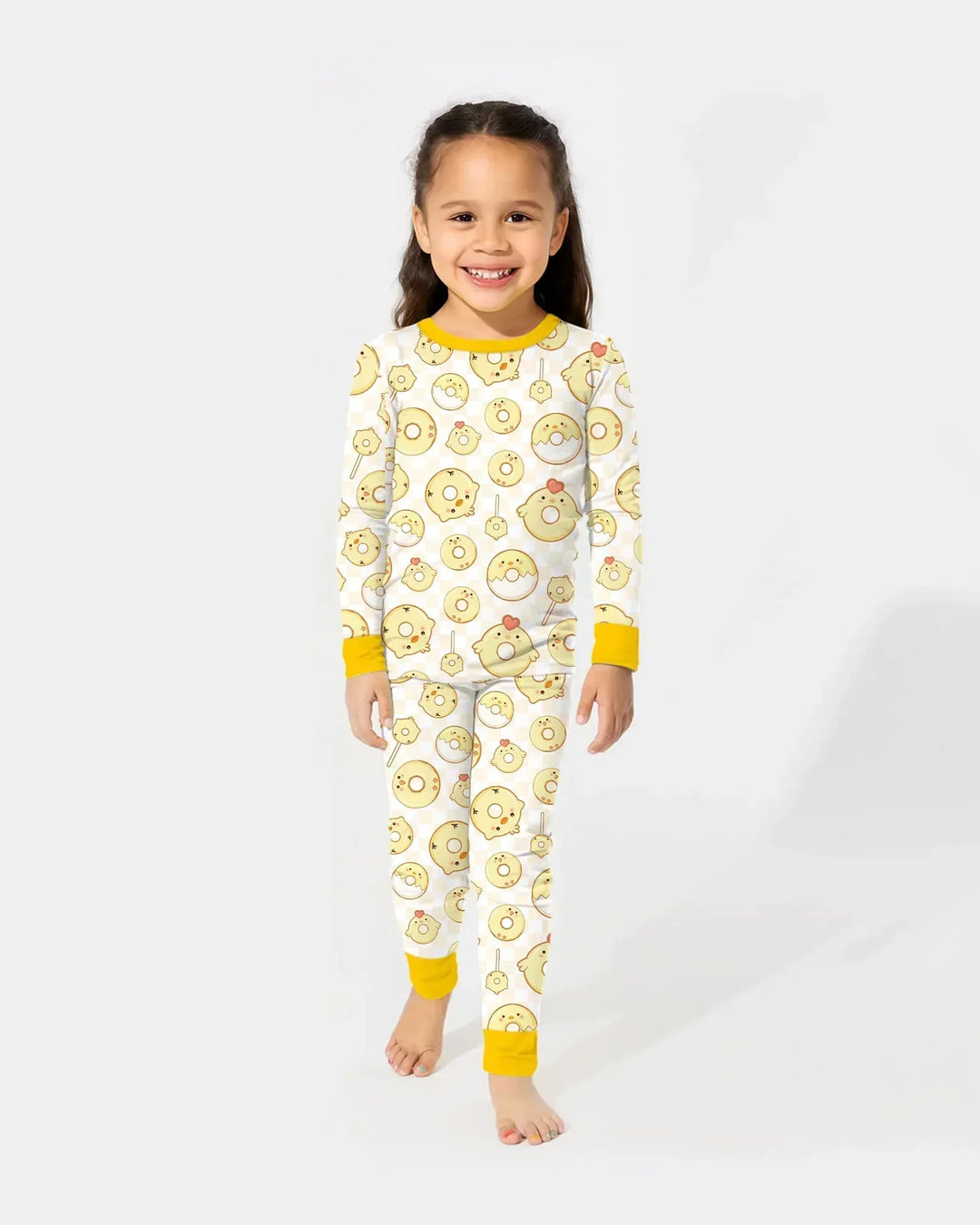 Easter Donuts Bamboo Two Piece Long Sleeve Pajama Set