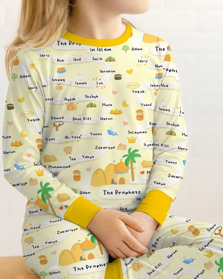 The Prophets in Islam Bamboo Two Piece Long Sleeve Pajama Set