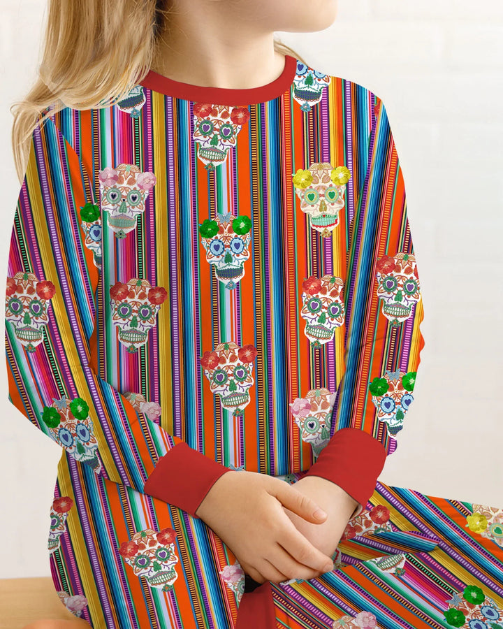 Cinco De Mayo Sparkle Two Piece Long Sleeve Pajama Set