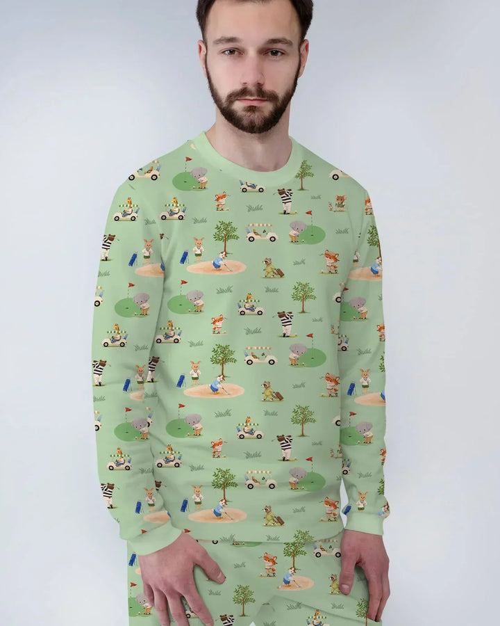 Let's Golf Bamboo Men's Pajama Set
