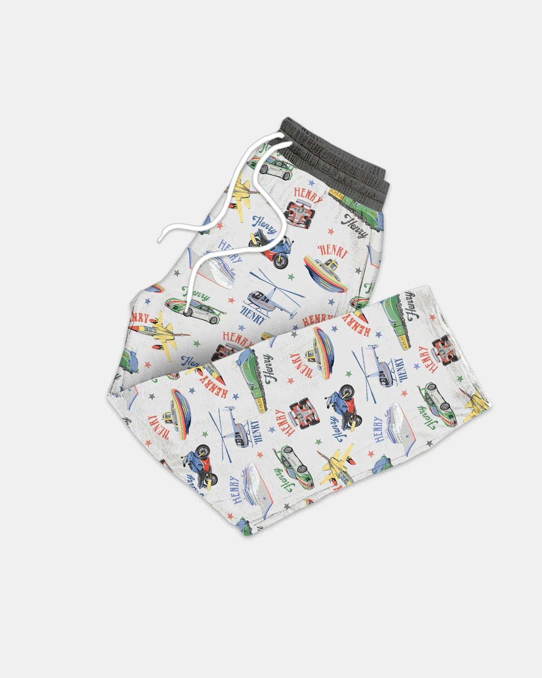 Fast Lane Custom Name Daddy & Me Matching Bamboo Men's Pajama Set