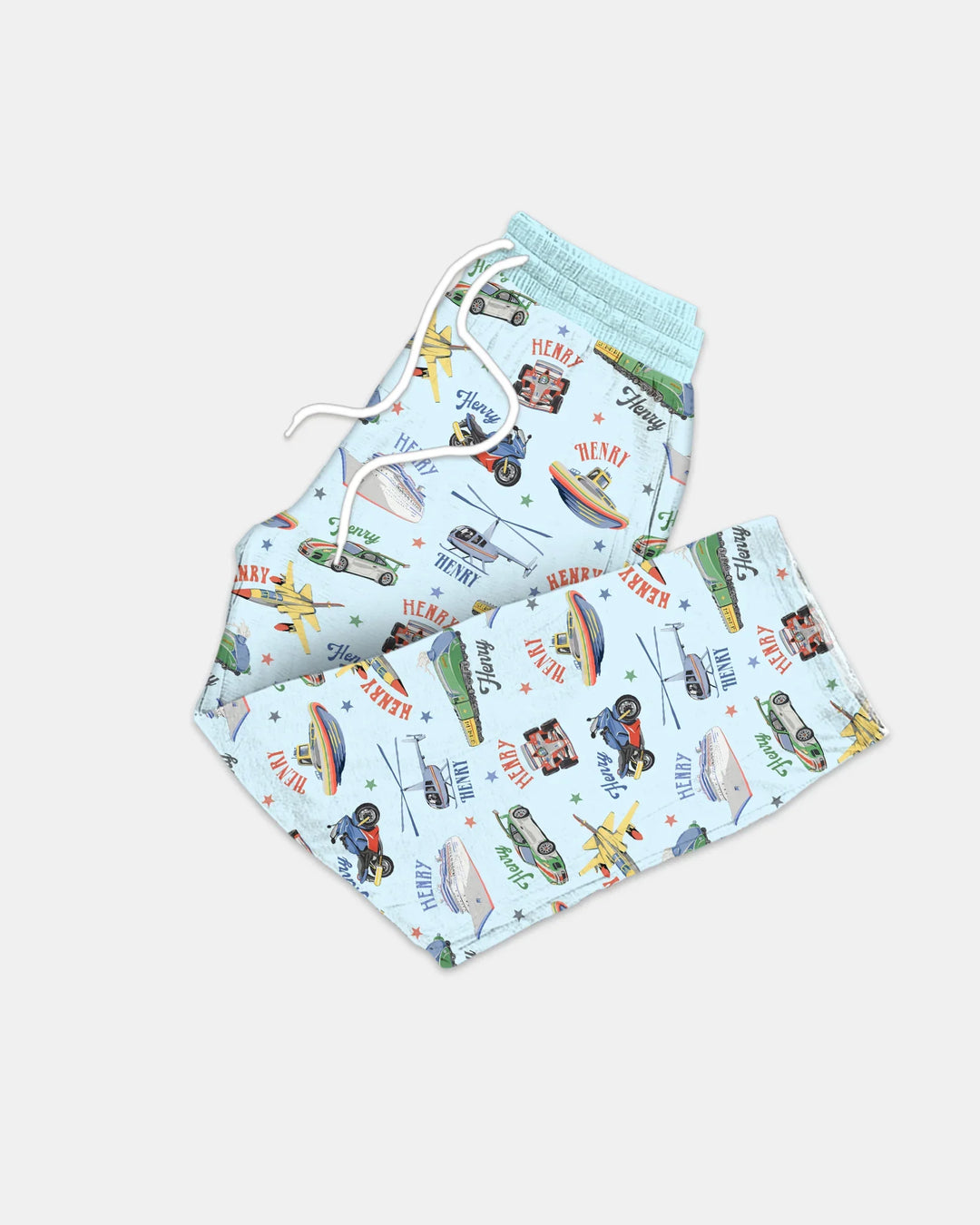 Fast Lane Custom Name Daddy & Me Matching Bamboo Men's Pajama Set