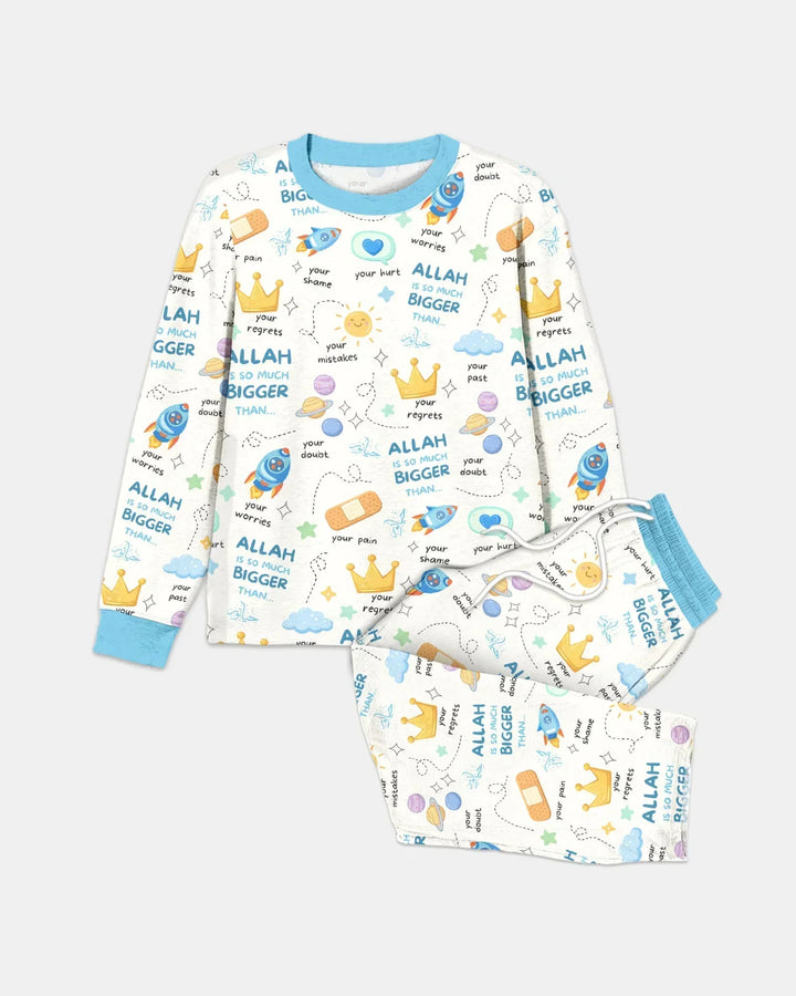 "Allah Is So Much Bigger Than..." Family Matching Bamboo Men's Pajama Set