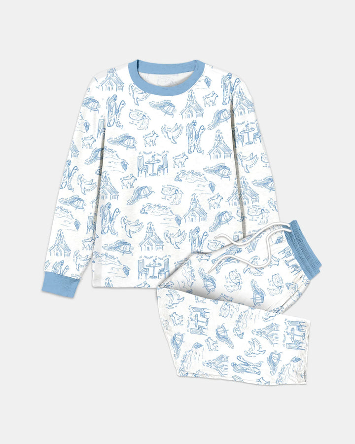 Psalm 23 Sketch Bamboo Men's Pajama Set