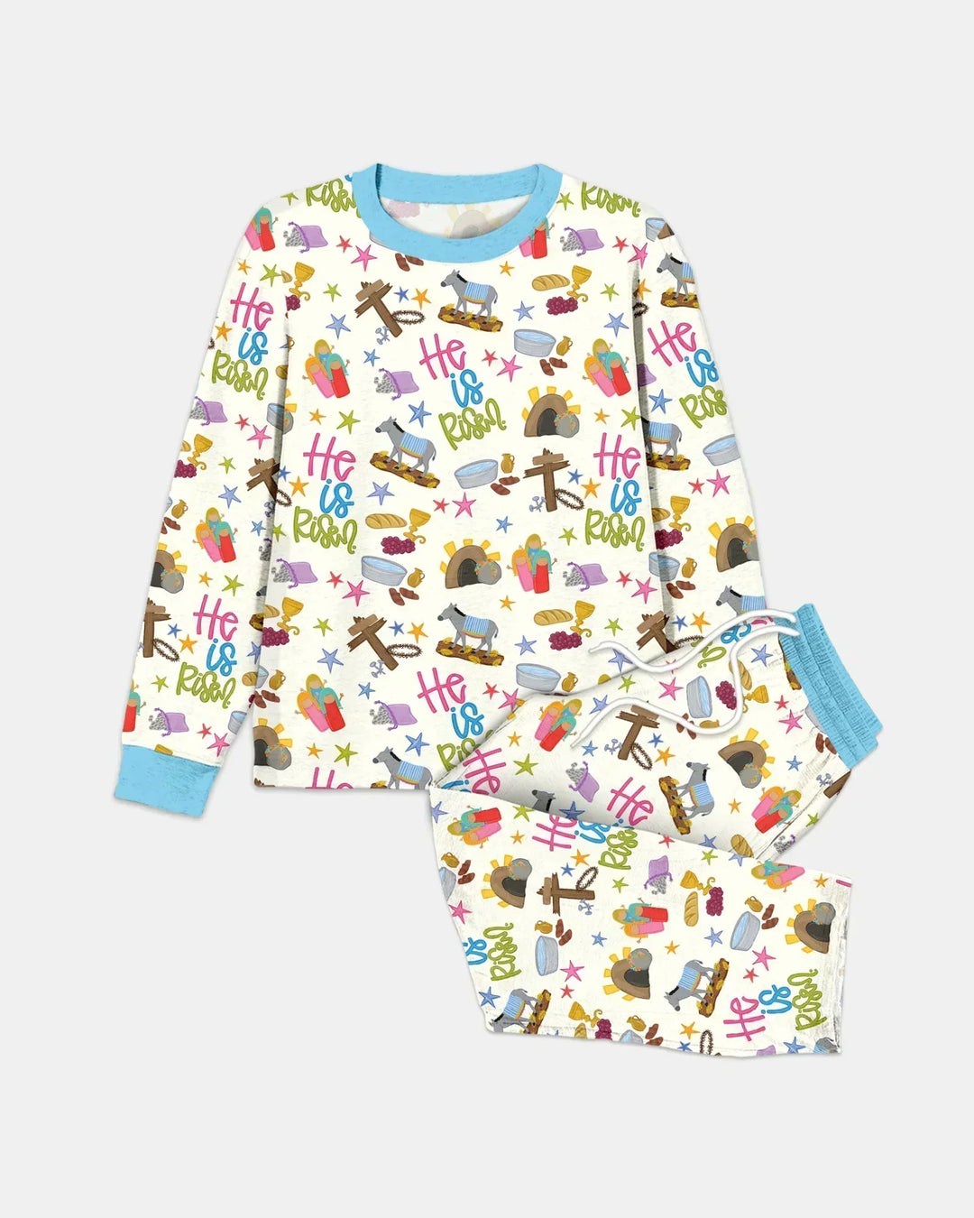 Bible Story Easter Family Matching Bamboo Men's Pajama Set