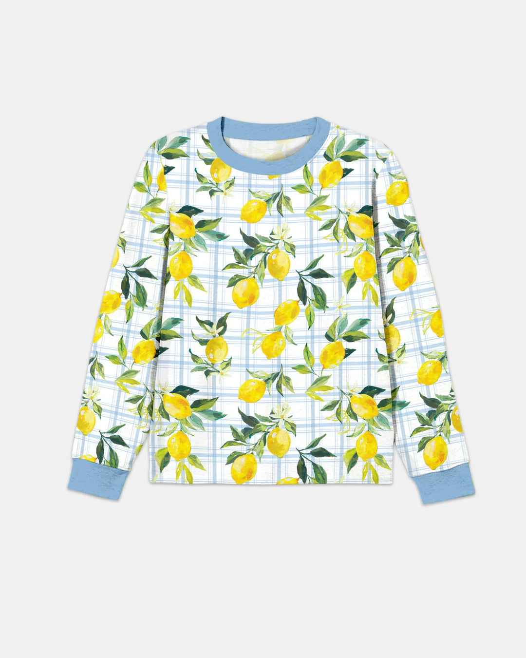Mediterranean Lemons Family Matching Bamboo Men's Pajama Set