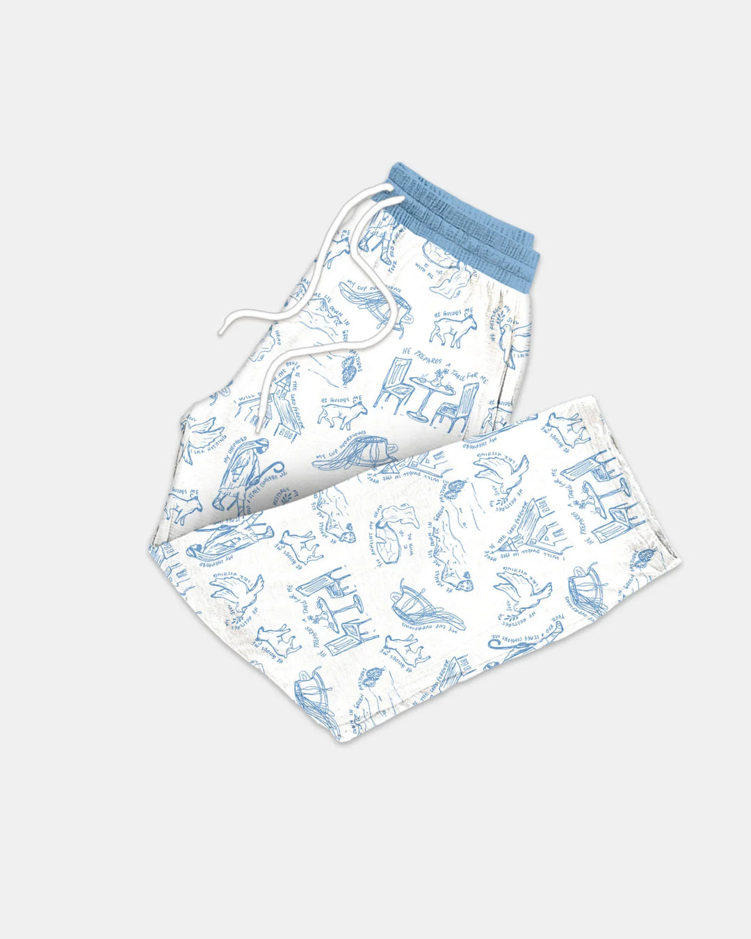 Psalm 23 Sketch Bamboo Men's Pajama Set